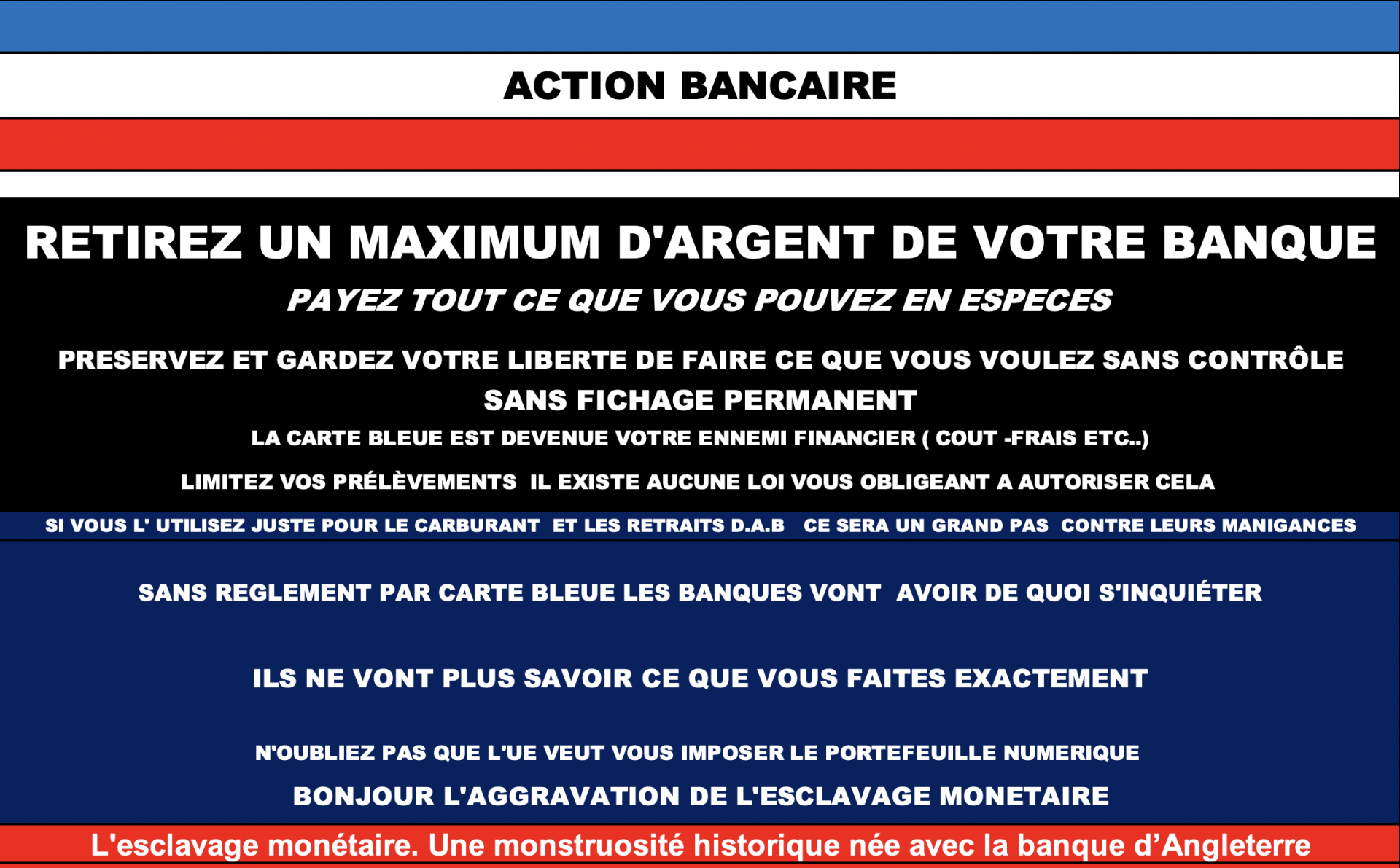 Affiche illegal en france banques 15112023