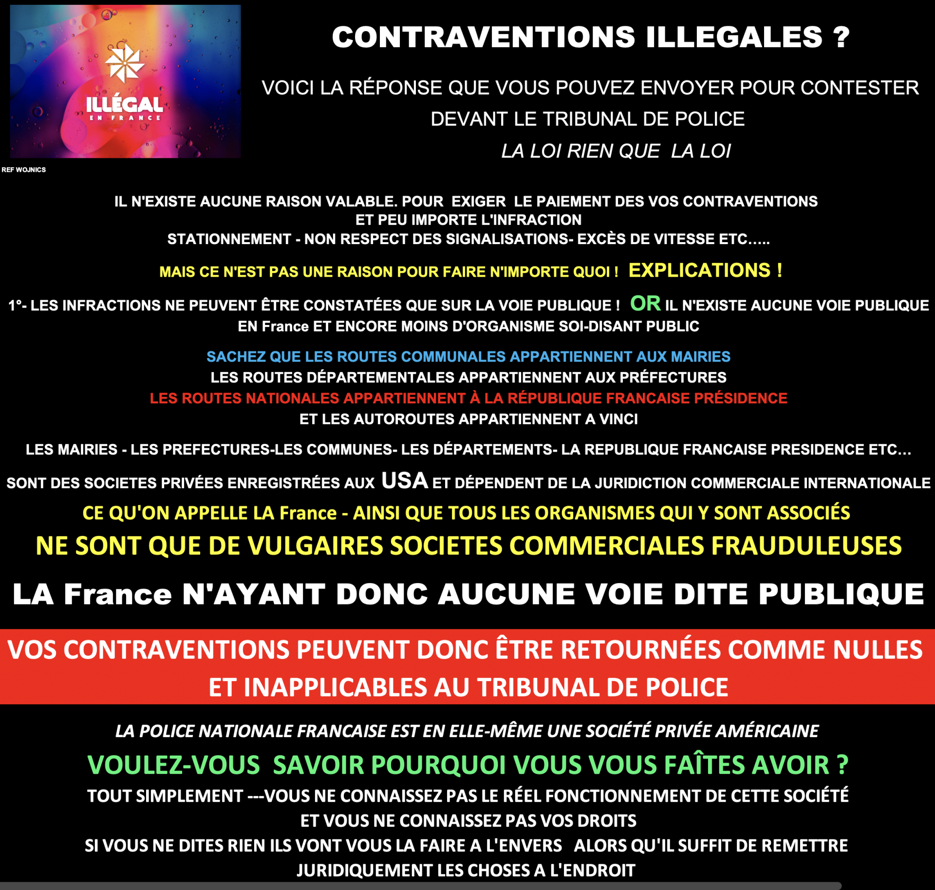 Contestations contraventions